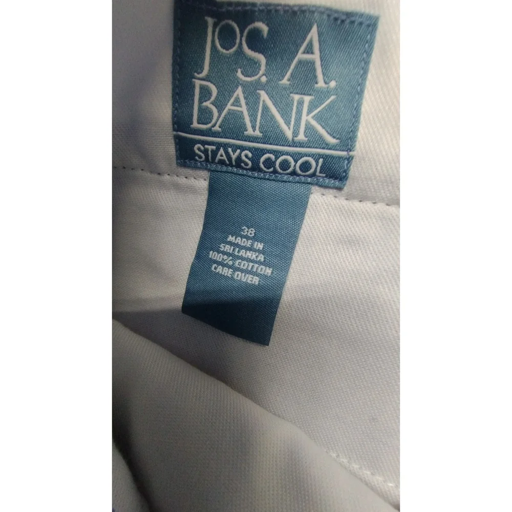 Jos. A. Bank Stays Cool‎ Shorts Pleated Cotton Casual Blue Mens Size 38